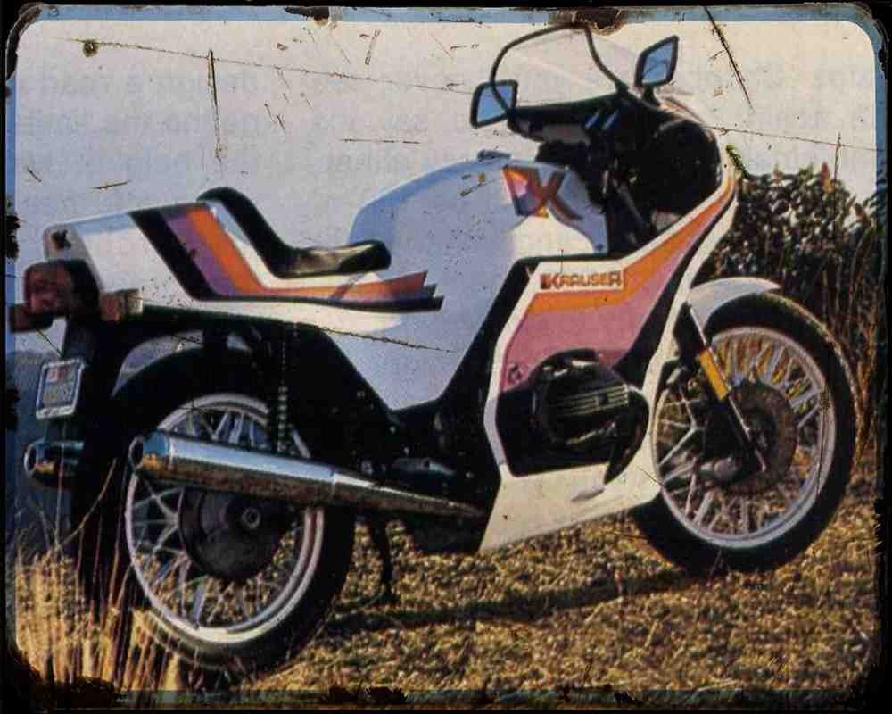 Krauser Mkm 1000 1 A4 Photo Print Motorbike Vintage Aged