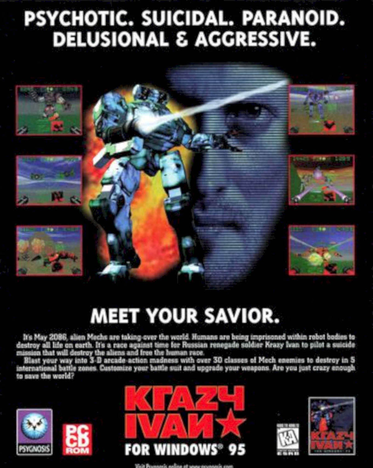 Krazy Ivan Game Vintage Retro Advert Poster A4 Photo Print