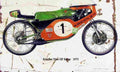 Kreidler 50cc GP Racer 1973 Aged Vintage A4 Photo Print