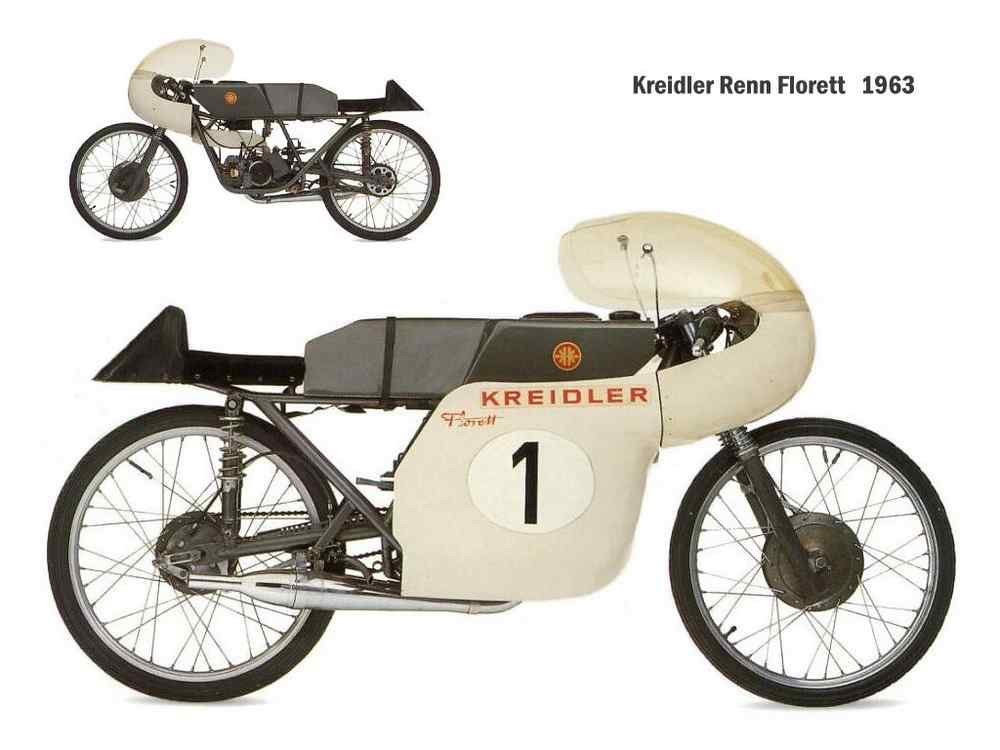 Kreidler Renn Florett 1963 motorbike A4 Photo Print