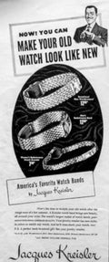 Kreisler Watch Bands Vintage Retro Advert Poster A4 Photo Print