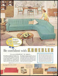 Kroehler Sofa Table Vintage Retro Advert Ads A4 Photo Print