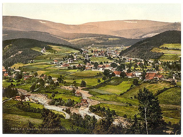 Krummhubel Riesengebirge Vintage A4 Photo Print