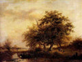 Kruseman Frederick Marianus Figures In A Summer Landscape A4 Photo Print