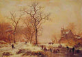 Kruseman Frederik Marianus Ice Skating A4 Photo Print