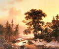 Kruseman Fredrik Marinus Wolves In A Winter Landscape A4 Photo Print