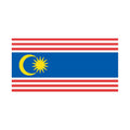 Kualalumpur Territory Flag N5156 A4 Photo Print