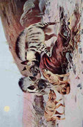 Kuhnert Friedrich Wilhelm 1916 v2 Striped Hyena & Jackal A4 Photo Print