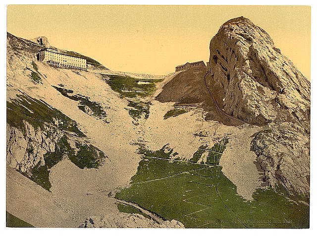 Kulm and Esel Pilatus II Vintage A4 Photo Print