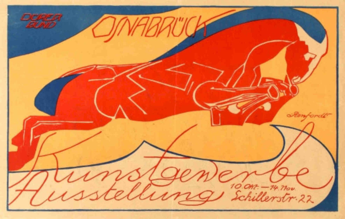 Kunstgewerbe Ausstellung 1907 Vintage Retro Advert Poster A4 Photo Print