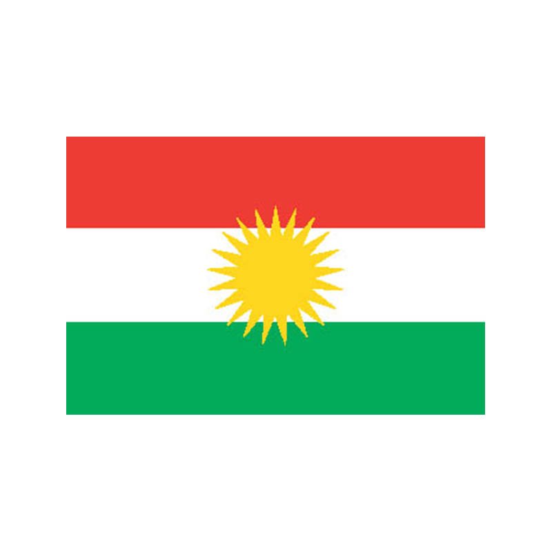 Kurdistan Flag N5105 A4 Photo Print