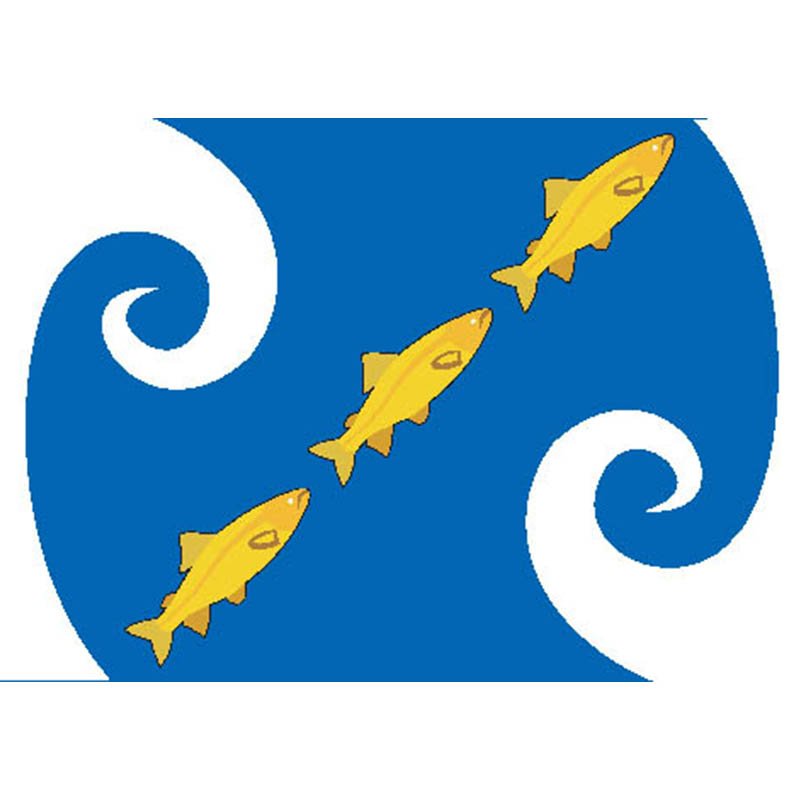 Kurilsky Rayon Flag N3267 A4 Photo Print