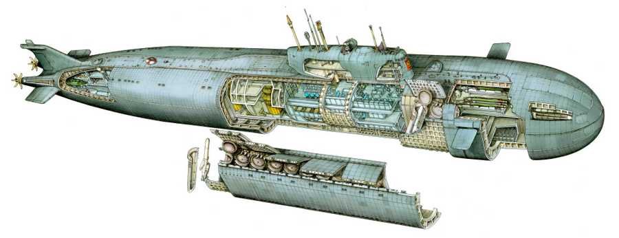Kursk cutaway A4 Photo Print