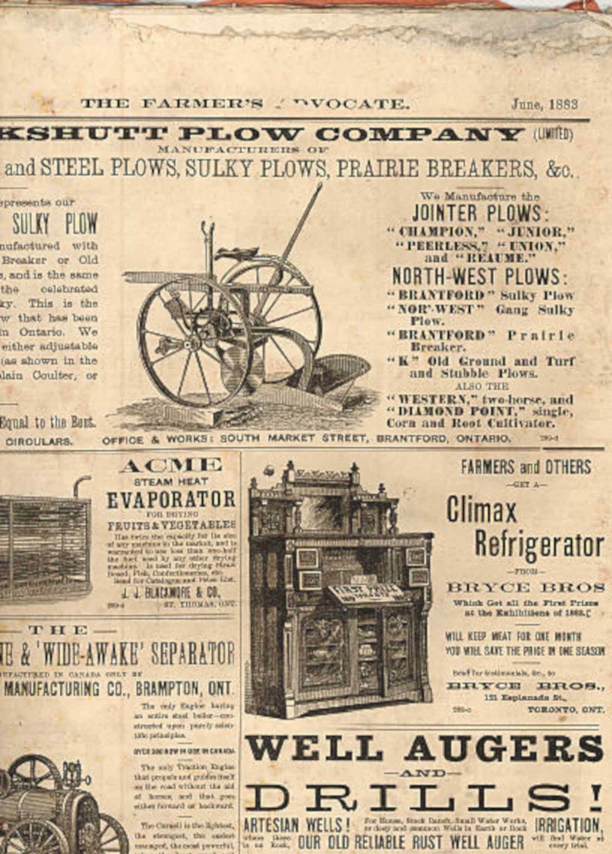 Kuskruth Plow Flyer Vintage Retro Advert Poster A4 Photo Print