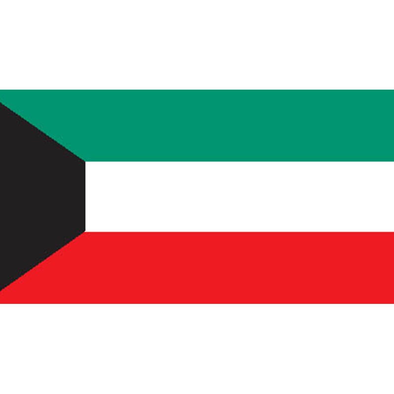 Kuwait Flag N1717 A4 Photo Print