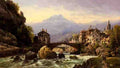 Kuwasseg Jr Charles Euphrasie An Alpine Village A4 Photo Print
