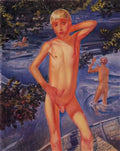 Kuzma Petrov Vodkin bathing boys 1926 Art A4 Photo Print UK