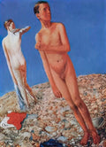 Kuzma Petrov Vodkin boys on top 1925 Art A4 Photo Print