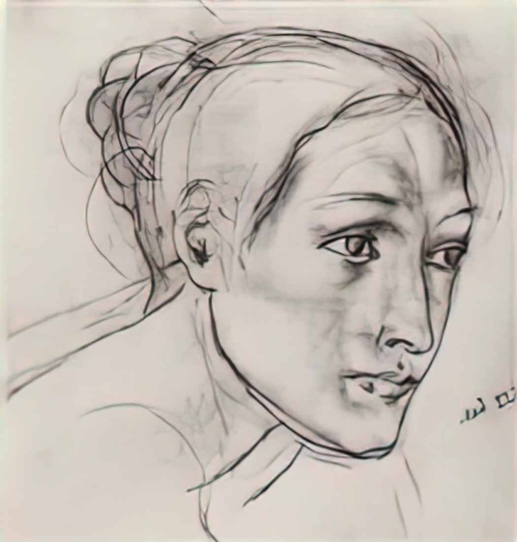 Kuzma Petrov Vodkin female head 1910 Art A4 Photo Print UK