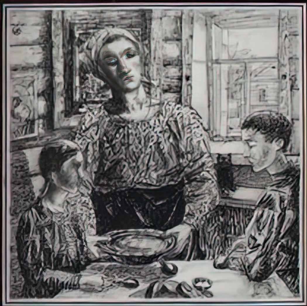 Kuzma Petrov Vodkin mother 1919 Art A4 Photo Print