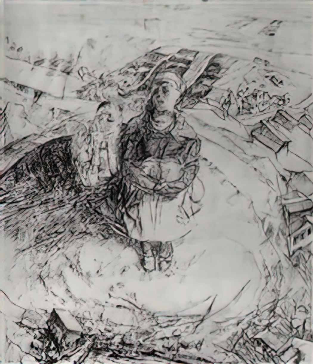Kuzma Petrov Vodkin over a cliff 1920 Art A4 Photo Print UK