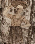 Kuzma Petrov Vodkin raznoschitsa 1922 Art A4 Photo Print UK