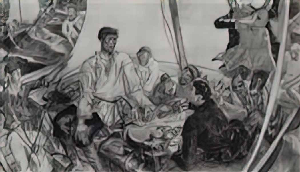 Kuzma Petrov Vodkin sketch panel stepan razin 1918 Art A4 Photo Print UK
