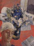 Kuzma Petrov Vodkin still life with a female head 1921 Art A4 Photo Print UK