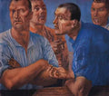 Kuzma Petrov Vodkin workers 1926 Art A4 Photo Print
