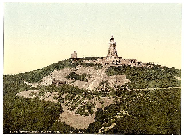 Kyffhauser and Monument I Thuringia Vintage A4 Photo Print