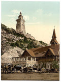 Kyffhauser and monument Thuringia Vintage A4 Photo Print