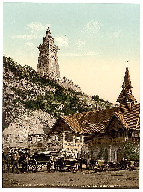 Kyffhauser and monument Thuringia Vintage A4 Photo Print