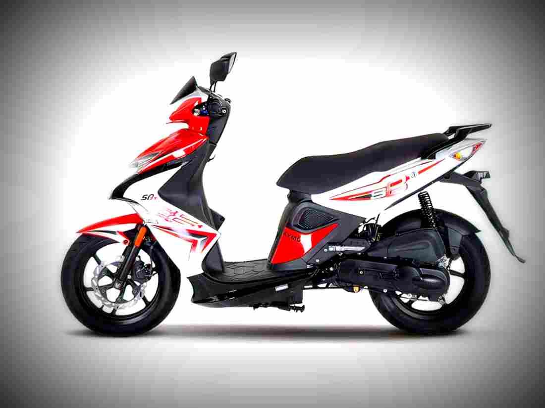 Kymco Super 8 50 2017 2 motorbike A4 Photo Print