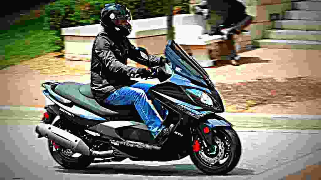 Kymco Xciting 500 RI ABS 2017 1 motorbike A4 Photo Print