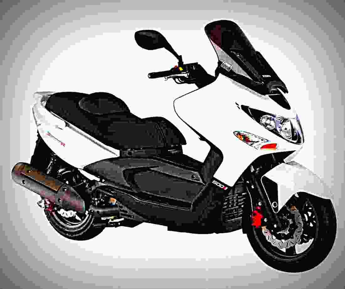 Kymco Xciting 500 RI ABS 2017 4 motorbike A4 Photo Print
