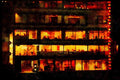 Kyoto Japan 145006 Multi Story Restaurants Overlook The River A4 Limited Edition Watercolour Print