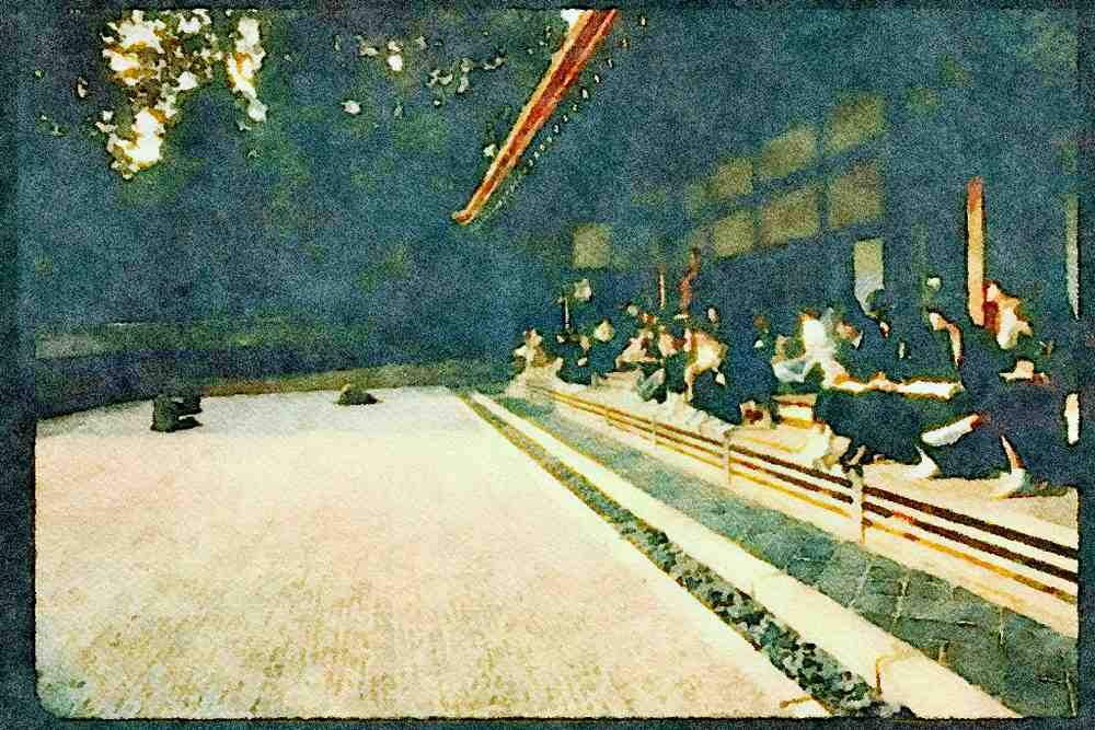 Kyoto Japan 145081 School Excursion Contemplates The Zen Garden A4 Limited Edition Watercolour Print