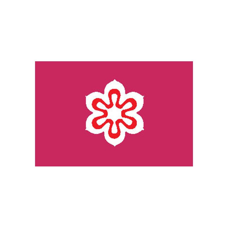 Kyoto Pref Flag N2545 A4 Photo Print