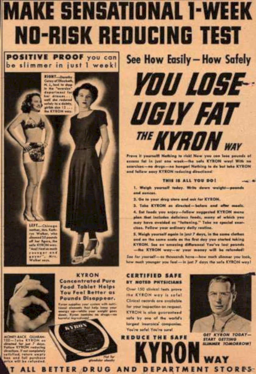 Kyron Way Tablets Vintage Retro Advert Ads A4 Photo Print