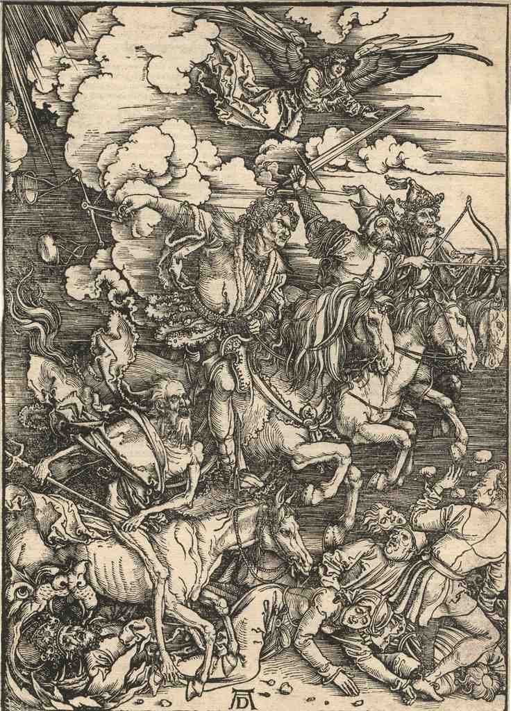 L Apocalypse De Saint Jean 1497 Vintage A4 Photo Print