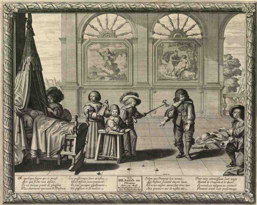 L Enfance 17thc Vintage A4 Photo Print