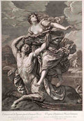 L Enlevement De Dejanire Par Nessus 17thc Vintage A4 Photo Print