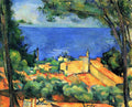 L Estaque With Red Roofs Cezanne A4 Photo Print