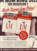 L M Cigarettes 2 Vintage Retro Advert Ads A4 Photo Print