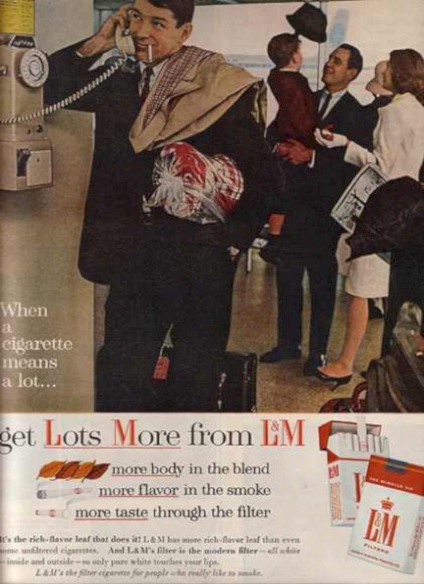 L M Cigarettes Vintage Retro Advert Ads A4 Photo Print