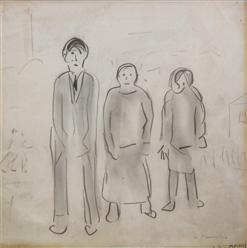 L S Lowry A Family(1) A4 Photo Print 1