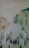 L S Lowry A Footbridge, Stockport Steps A4 Photo Print 1