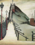 L S Lowry A Footbridge(4) A4 Photo Print