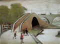 L S Lowry A Footbridge(5) A4 Photo Print 1