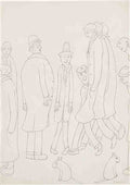 L S Lowry A Group Of Figures(1) A4 Photo Print 1